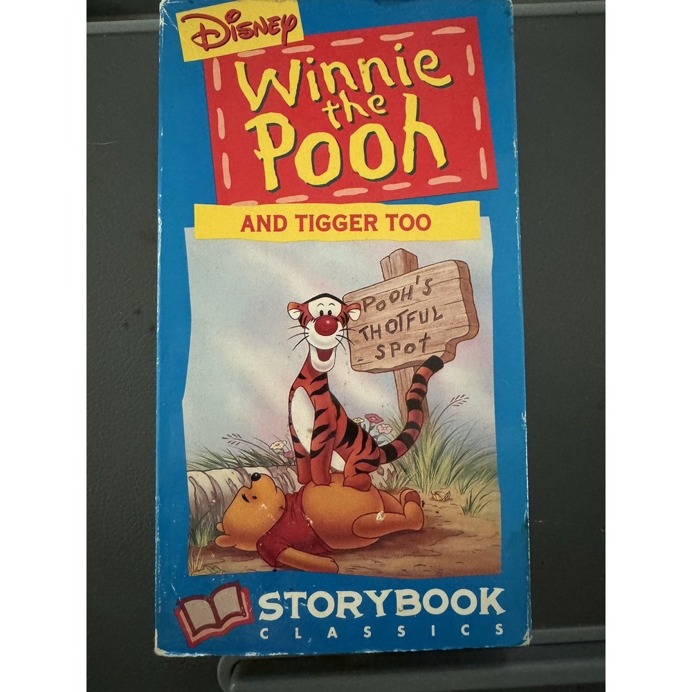 Winnie The Pooh And‎ Tigger Too Disney Story Book Classics VHS Video Tape